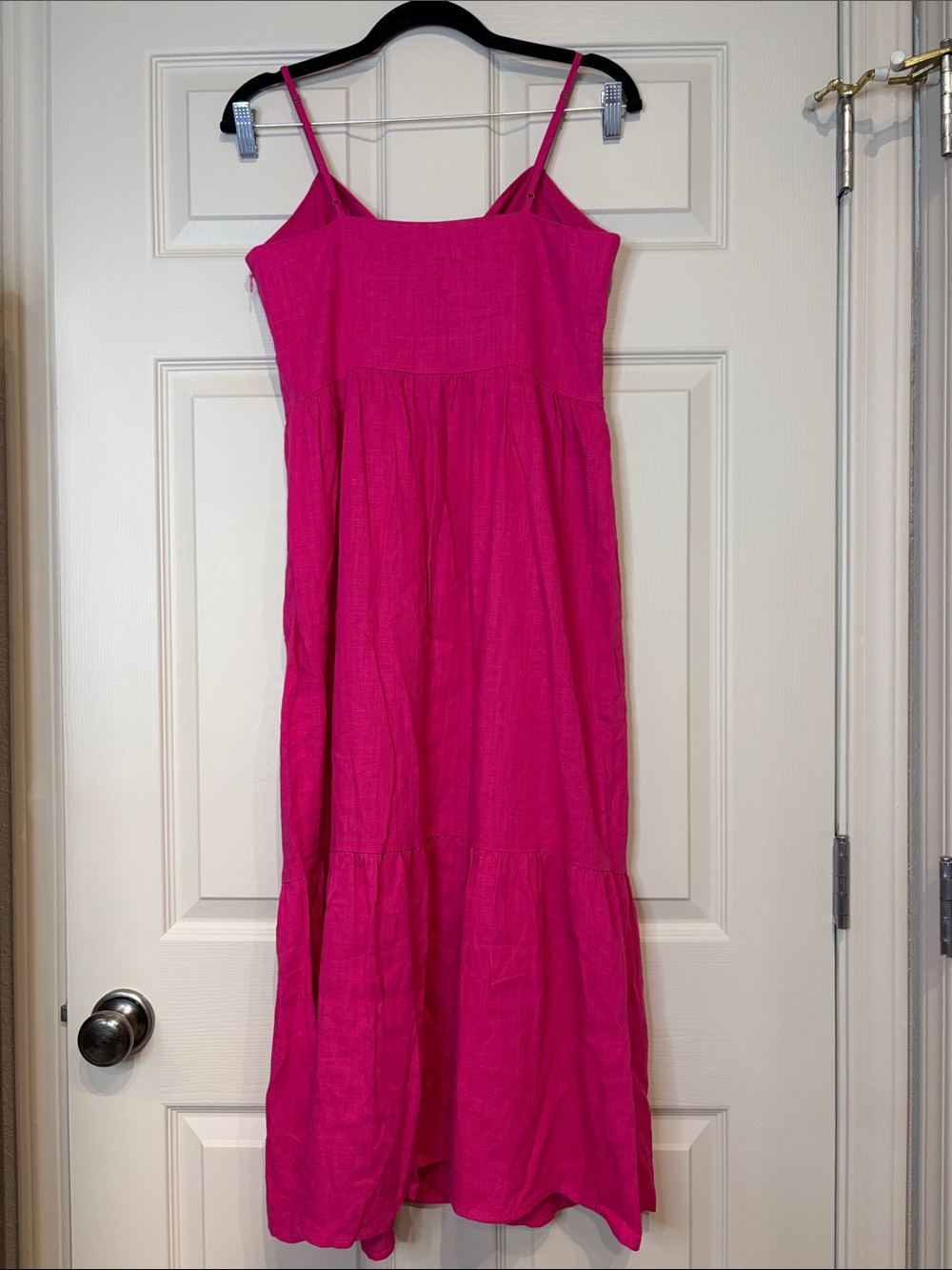 LOFT Hot Pink Linen Dress - Picture 3 of 6